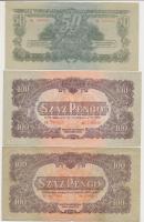 1944. 1P-100P (10x) "A Vörös Hadsereg Parancsnoksága" T:III