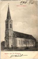 Bánátnagyfalu, Szenthubert, St. Hubert, Banatsko Veliko Selo; Római katolikus templom / Roman Catholic church