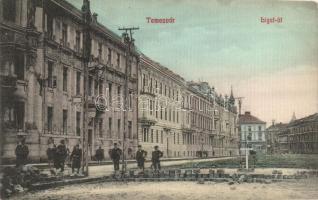 Temesvár, Timisoara; Liget-út, útépítés, kiadja Gerő Manó / street, road construction (EK)