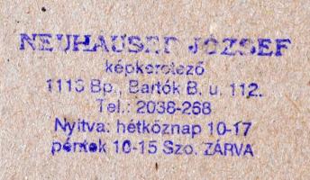 cca 1915-18 Tutajos ágyú szállítás a folyón, fotó paszpartuban üvegezett keretben, 7,5x11cm