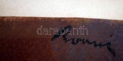 Irányi jelzéssel: Varró nő. Pasztell, karton, üvegezett keretben, 29×30 cm