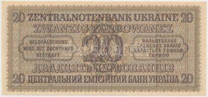 Ukrajna / Német megszállás 1942. 20K T:II
Ukraine / German occupation 1942. 20 Karbowanez C:XF