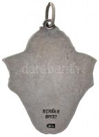 Berán Nándor (1889-1965) ~1920-1930. "Szent Imre" jelzett Ag medál (24,5x20,5mm) T:2