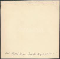 Katkó István: Biciklis lányok pihenőben, feliratozott fotó, 17,5x17,5 cm