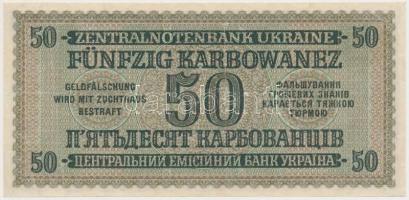 Ukrajna / Német megszállás 1942. 50K T:III szép papr
Ukraine / German occupation 1942. 50 Karbowane...