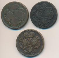 Csehország / Történelmi tartomány 1760-1768. 1Gr Cu (3x) Prága T:2-,3
Bohemia 1760-1768. 1 Gröschl ...
