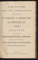 1895 Az Első Budai Női Betegsegélyező- és Temetkezési Egylet alapszabályai, 52p