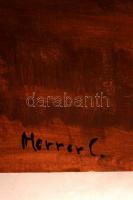 Herrer jelzéssel: Kíváncsiskodó . Olaj, farost,  56×60 cm