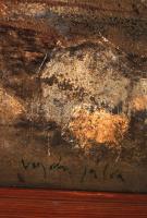 Vajda jelzéssel: Vitorlások. Olaj, vászon, keretben, 46×46 cm