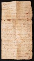 1718 Borsod megye, Szőlőhegyi örökségről való rendelkezés, kéziratos okmány