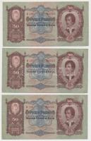 1932. 50P (5x) sorszámkövetők T:I-,II,II-