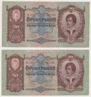 1932. 50P (5x) sorszámkövetők T:I-,II,II-