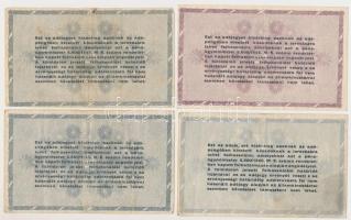 1946. 10db-os vegyes magyar adópengő bankjegy tétel, közte egy sorozat- és sorszámmal T:I-III