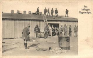 Somorja, Orosz hadifoglyok Magyarországon, hadifogolytábor / Russian prisoners of war in Hungary, POW camp at Somorja (ázott sarok / wet corner)