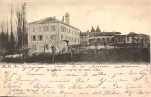 Avigliana, Convitto del Sacro Cuore / boarding school of the Sacred Heart (slant cut)