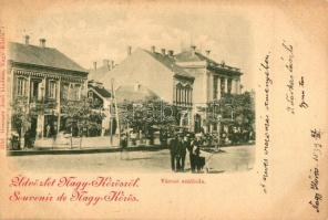 1899 Nagykőrös, Városi szálloda, kiadja Geszner Jenő (vágott / cut)