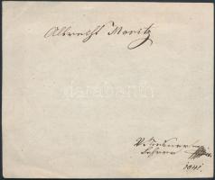 1841 Szorgalmi jegy,metszette F. Frics grav., 7,5x9cm