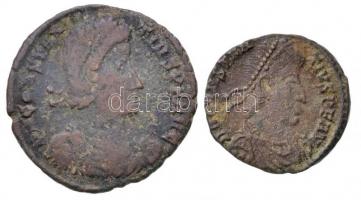 Római Birodalom / Heraclea / II. Constantius 351-355. Follis Cu (4,32g) + Siscia / II. Constantius 355-361. AE4 Cu (2,31g) T:2-,3 Roman Empire / Heraclea / Constantius II 351-355. Follis Cu D N CONSTAN-TIVS P F AVG / FEL TEMP RE-PARATIO - Gamma - SMHE (4,32g) + Siscia / Constantius II 355-361. AE4 Cu D N CONSTAN-TIVS P F AVG / FEL TEMP REPARATIO - ASISZ (2,31g) C:VF,F RIC VIII 82.,361.