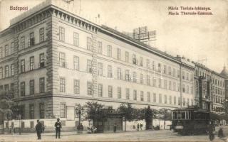 Budapest IX. Mária Terézia-laktanya, villamos (EB)