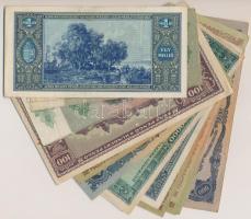 25db-os vegyes pengő bankjegy tétel T:III