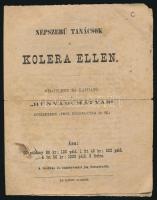 1873 Népszerű tanácsok a kolera ellen, 4p