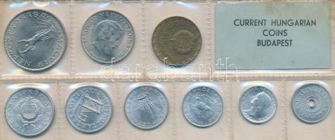 1975. 2f-10Ft 9db klf, érmés forgalmi sor fóliatokban T:1