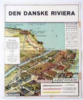 1931 Dán tengerpart térkép, 102x21cm