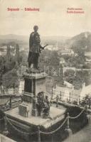 Segesvár, Sigishoara; Petőfi-szobor / statue