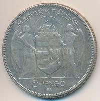 1930. 5P Ag "Horthy jobbra" T:3
Adamo P8