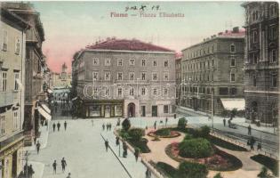 Fiume, Piazza Elisabetta / Square, shops