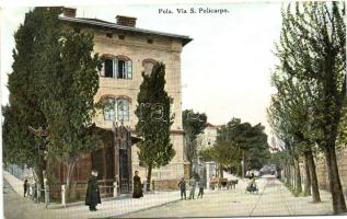 Pola, Via S. Policarpo, Ed. Jos. Krmpotic / street