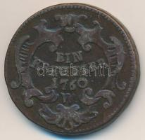 Ausztria 1760W 1kr Cu "Mária Terézia" T:2-
Austria 1760W 1 Kreuzer Cu "Maria Theresi...