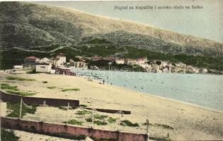 Baska, Basku; Pogled na Kupaliste i morsku obalu / beach