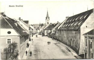 Brezice; street, censorship cancellation on backside (EK)