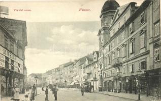 Fiume, Via del Corso, the shop of M. Weiss; Divald Károly 510.