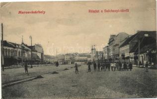 Marosvásárhely, Targu Mures; Széchenyi tér, kiadja Révész Béla / square (EK)