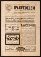 1916 Az Iparvédelem, a Magyar Védő Egyesület Hivatalos Lapja XII. évfolyamának 3. száma, címlapon Ferenc József császár halálhírével