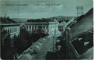 Csíkszereda, Miercurea Ciuc; Polgári leányiskola, Vigadó / girl school, redout (EK)