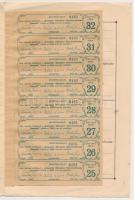 Jászapáti 1923. "Jászapáti Gőzmalom Részvénytársaság" részvénye 200K-ról szelvényekkel, fe...