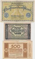Németország / Weimari Köztársaság 1922-1923. 6db klf szükségpénz, közte Bréma, Düsseldorf, Hamburg T...