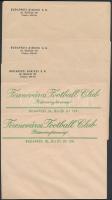 1937 Meghívó a Ferencváros labdarúgócsapata győzelmével végződött Közép Európai Kupa megünneplésére ...