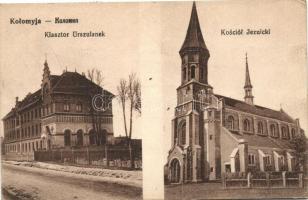 Kolomyja, Kolomea; Klasztor Urszulanek, Kosciol Jezuicki. Nakladem J. Orensteina / monastery, church