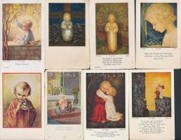 cca 1940-80 Ars Sacra szentképek, 50db, különböző méretben és minőségben, 11x7cm