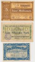 Német Birodalom / Weimari Köztársaság 1917-1923. 6db klf szükségpénz, közte Hannover, Kelet-Poroszor...
