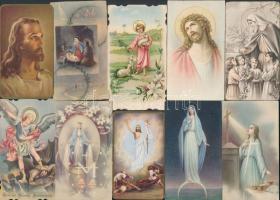 cca 1930-90 Szentképek (javarészt 1945 előttiek), 50db, különböző méretben és minőségben, 11x7cm