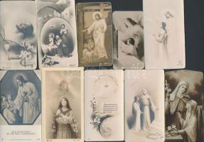 cca 1930-90 Szentképek (javarészt 1945 előttiek), 50db, különböző méretben és minőségben, 11x6cm