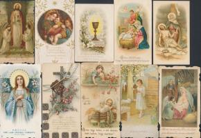 cca 1910-50 Litho szentképek,  25db, különböző méretben és minőségben, 11x7cm