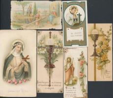 cca 1910-50 Litho szentképek,  25db, különböző méretben és minőségben, 11x7cm