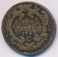 1763C 1kr Cu "Mária Terézia" T:2-,3