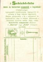 17 db RÉGI városképes reklám képeslap, sok nem képeslaphátúval, több lap hátoldalán a 'Schicht-...